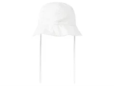 Hvid bomuldssolhat med UV beskyttelse til børn fra Name It 13226582 bright white